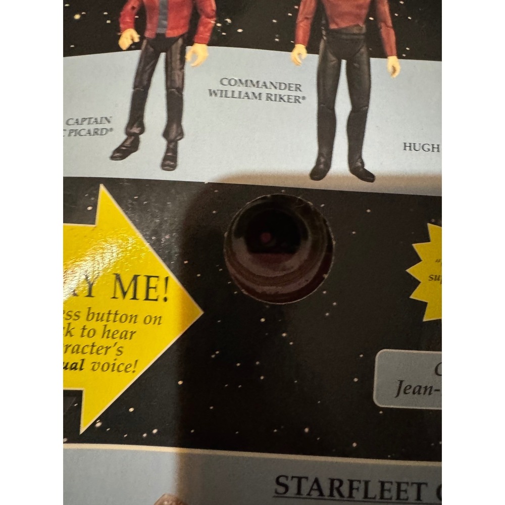 Star Trek TNG Space Talk Series Picard and Riker Playmates Action Figures 1994 - Picture 2 of 10